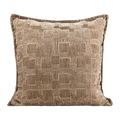 Biarritz Organic Linen Cushion - Light Coffee