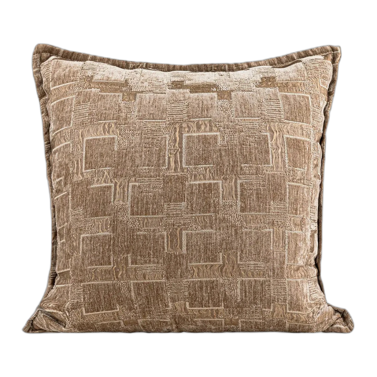 Biarritz Organic Linen Cushion - Light Coffee