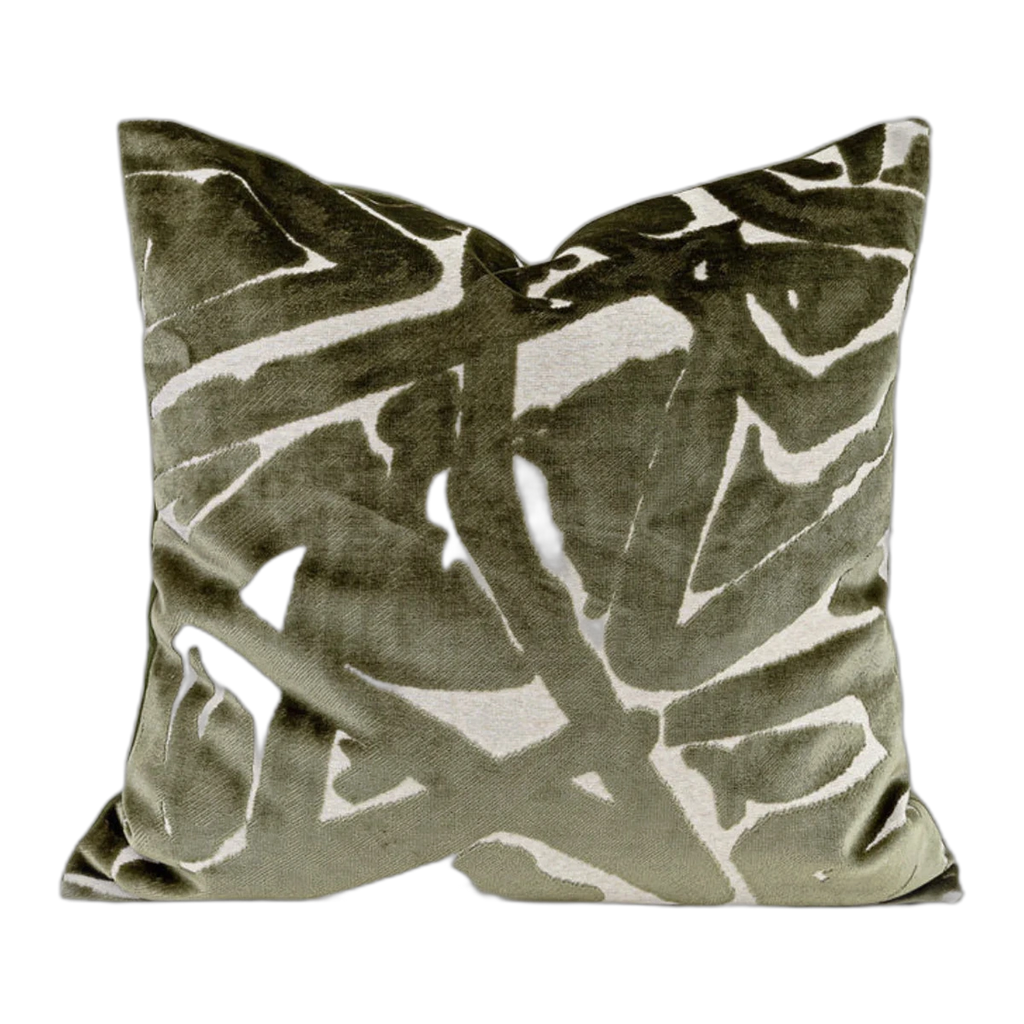 Tuscany Chenille Cushion - Green