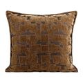 Geneva Minimalist Canvas Cushion - Brown