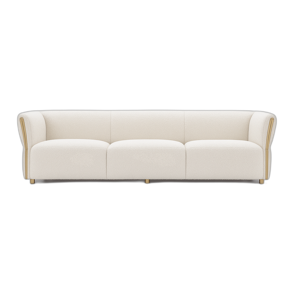 Bella Three Seater Lounge White