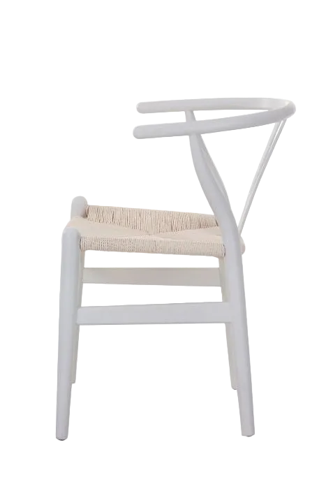 Hans Wegner Wishbone Chair - White Cord