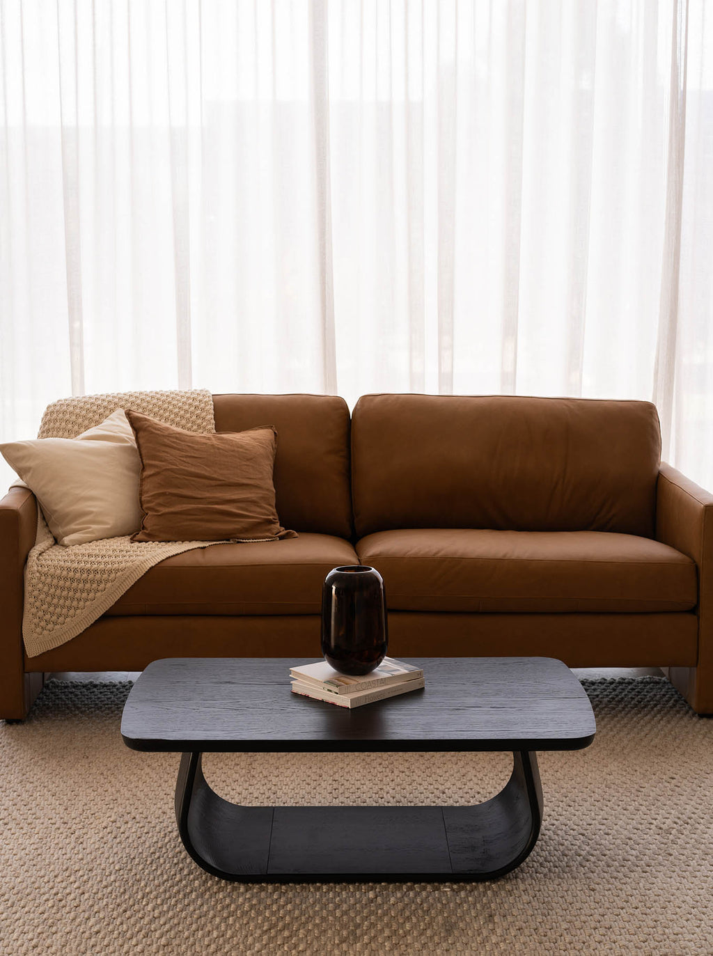 Lambert Rectangle Coffee Table - Oak Black