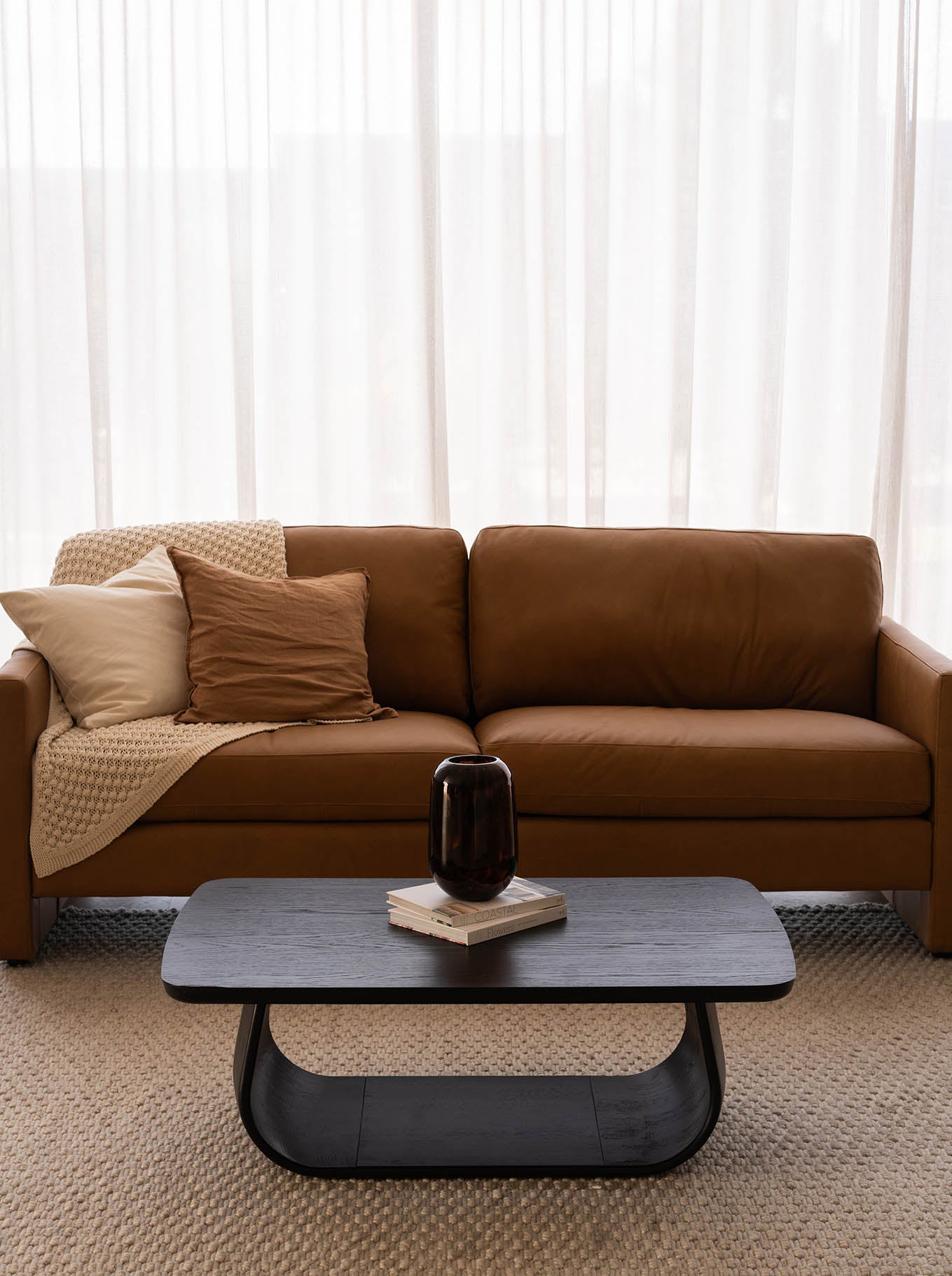 Lambert Rectangle Coffee Table - Oak Black
