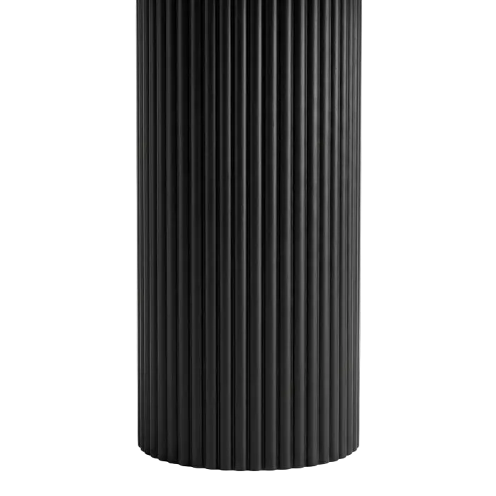 Doric Round Dining Table 120cm - Black
