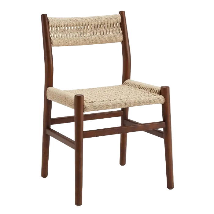Fitzroy Rattan Dining Chair - Dark Walnut