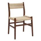 Fitzroy Rattan Dining Chair - Dark Walnut