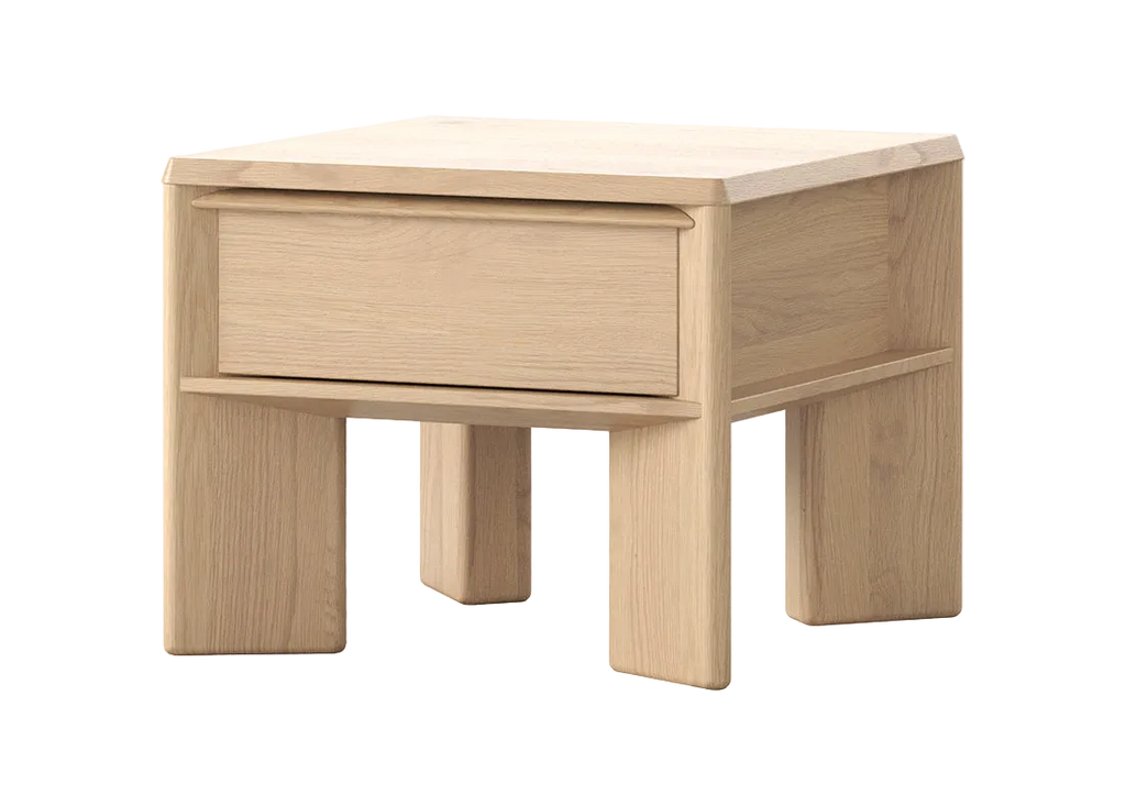 Lenny 600 Side Table - Oak Crema