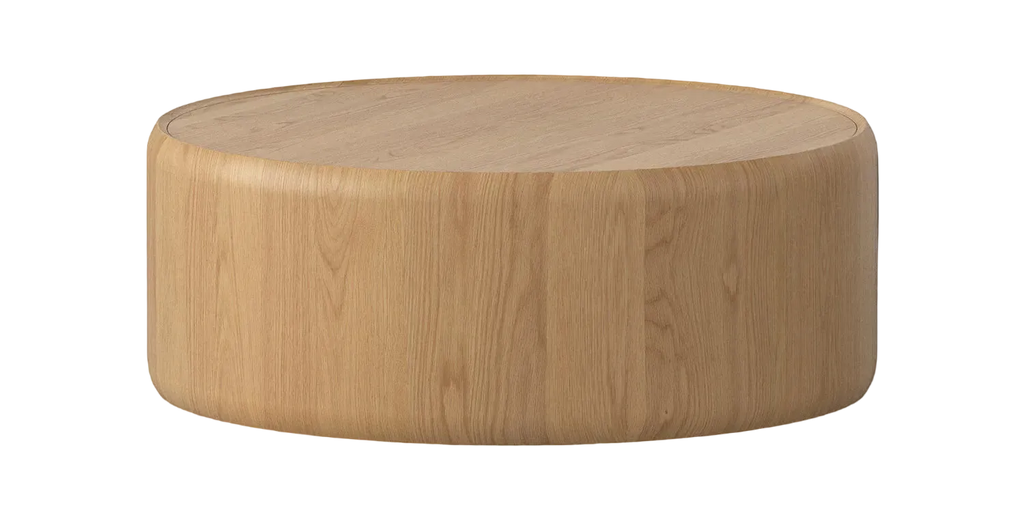 Mia 900 Round Coffee Table - Oak Natural