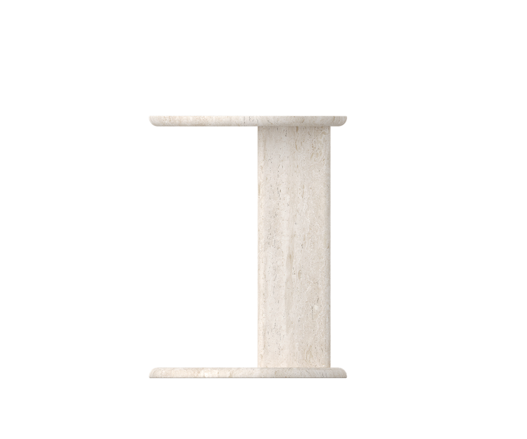 Roquette Side Table - Light Travertine