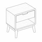 Samara 550 Side Table - Marri