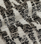 Aiden Herringbone Tweed Cushion - Black & White