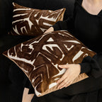 Palermo Chunky Knit Cushion - Brown