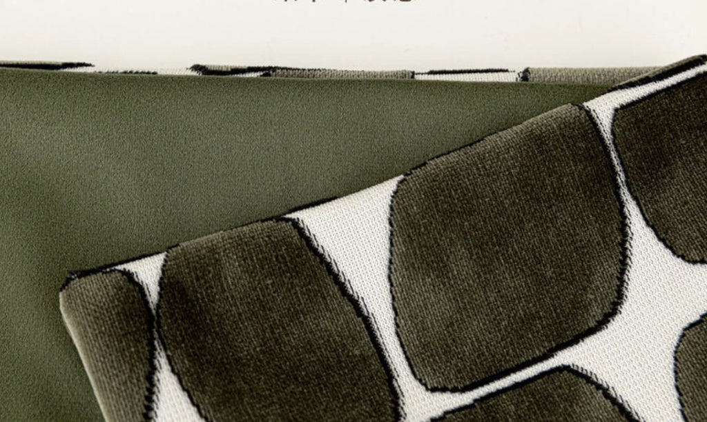 Milan Waffle Weave Lumbar Cushion - Green