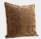 Geneva Minimalist Canvas Cushion - Brown
