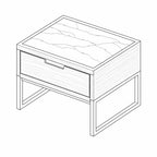 Leonard Lamp Table - Oak Black