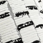 Siena Premium Linen Cushion - Black & White