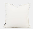 Siena Premium Linen Cushion - Black & White