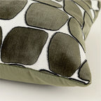 Milan Waffle Weave Lumbar Cushion - Green