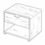 Alessa Lamp Table - Wormy Chestnut