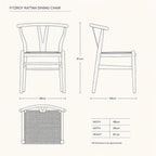 Fitzroy Rattan Dining Chair - Natural Timber