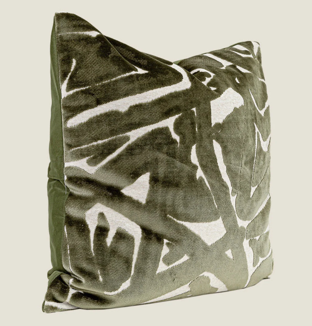 Tuscany Chenille Cushion - Green