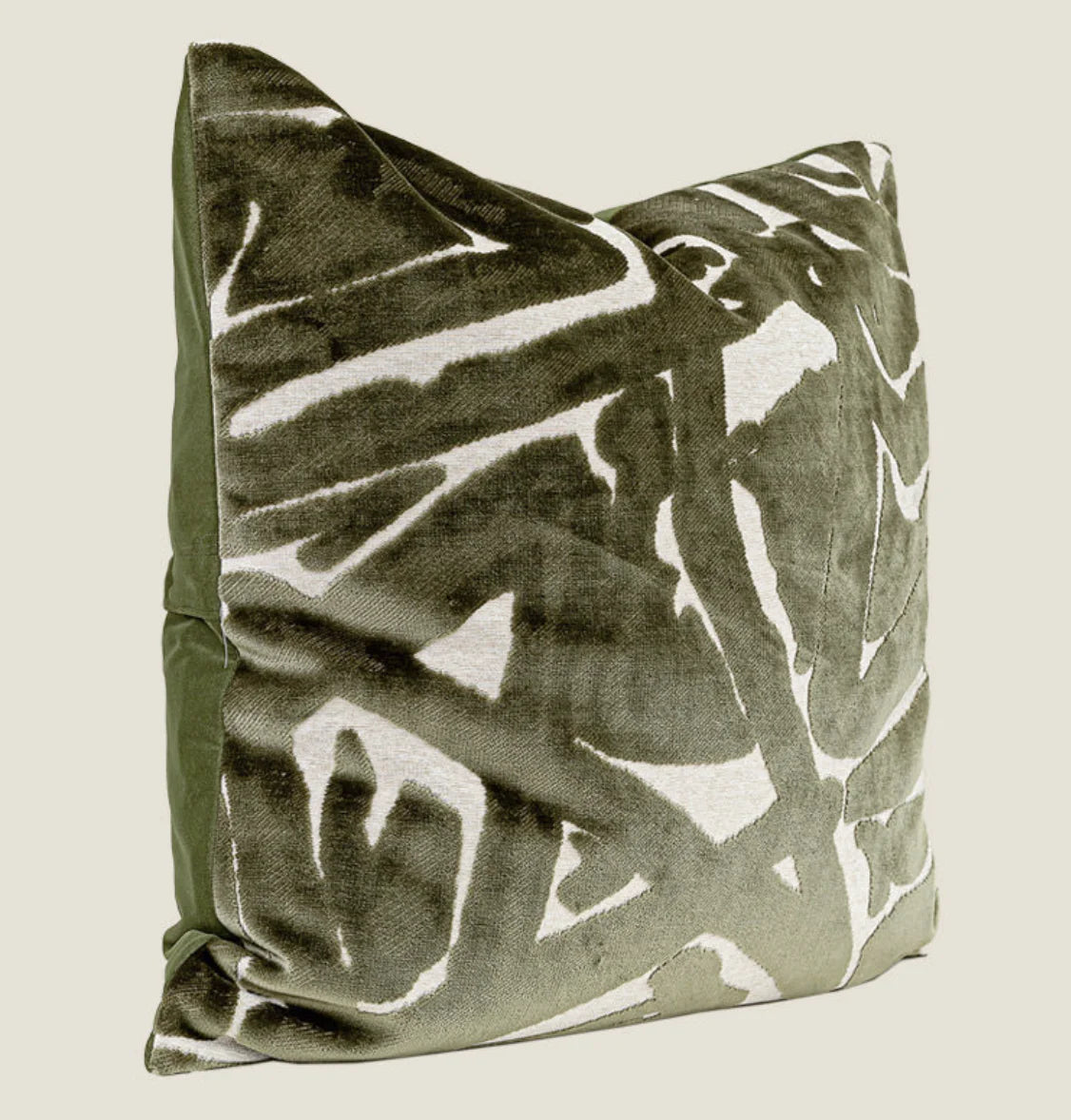 Tuscany Chenille Cushion - Green