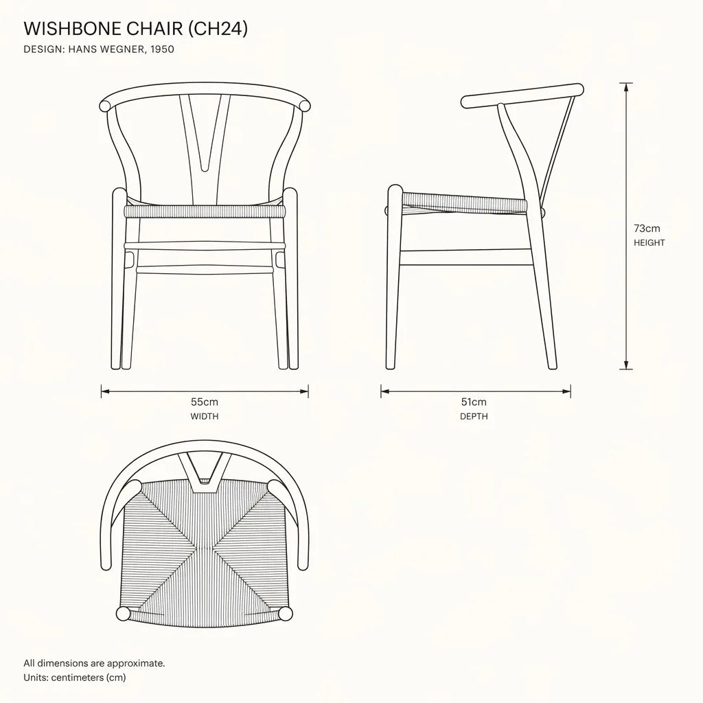 Hans Wegner Wishbone Chair - Natural Beech