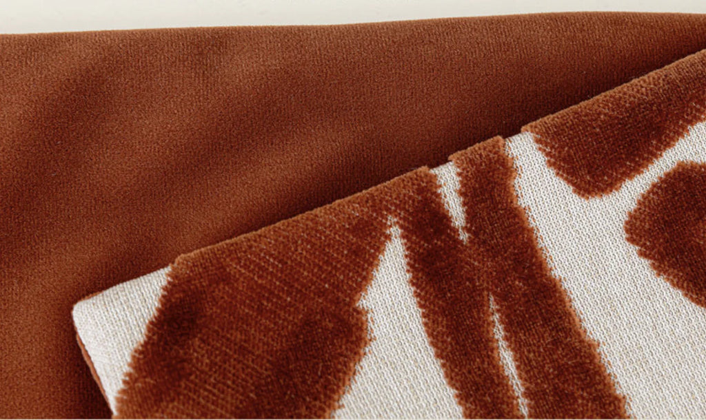 Sorrento Ribbed Velvet Cushion - Oatmeal