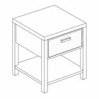 Aksel Lamp Table - American Oak