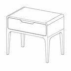 Alessa 600 Side Table - Marri Natural