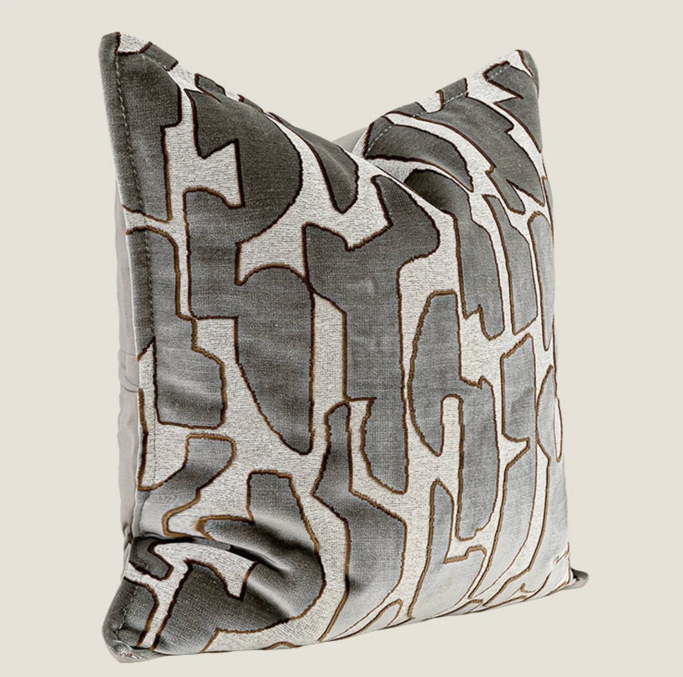 Amalfi Washed Linen Cushion - Sage Green