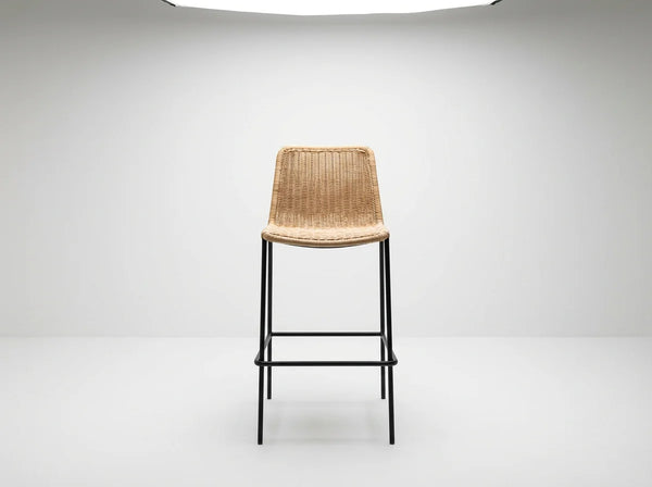 Coastal Rattan Bar Stool