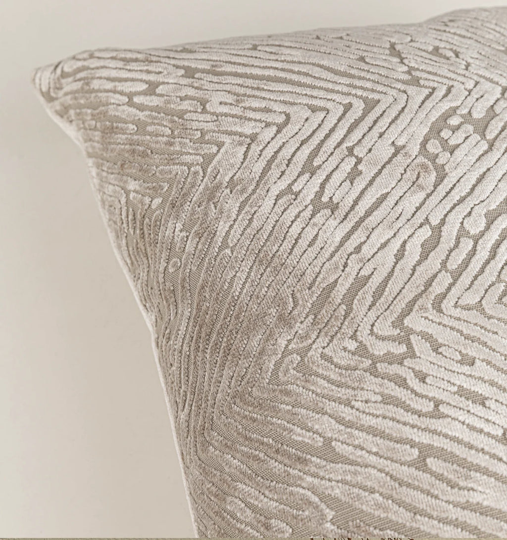 Bento Bouclé Lumbar Cushion - Warm Grey