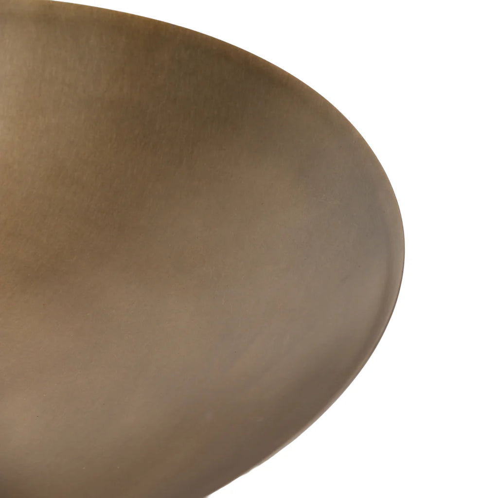Arc Pedestal Metal Small Tray - Antique Brass