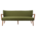 Academy Darcy Mid Century Fabric Sofa, 3 Seater, Green