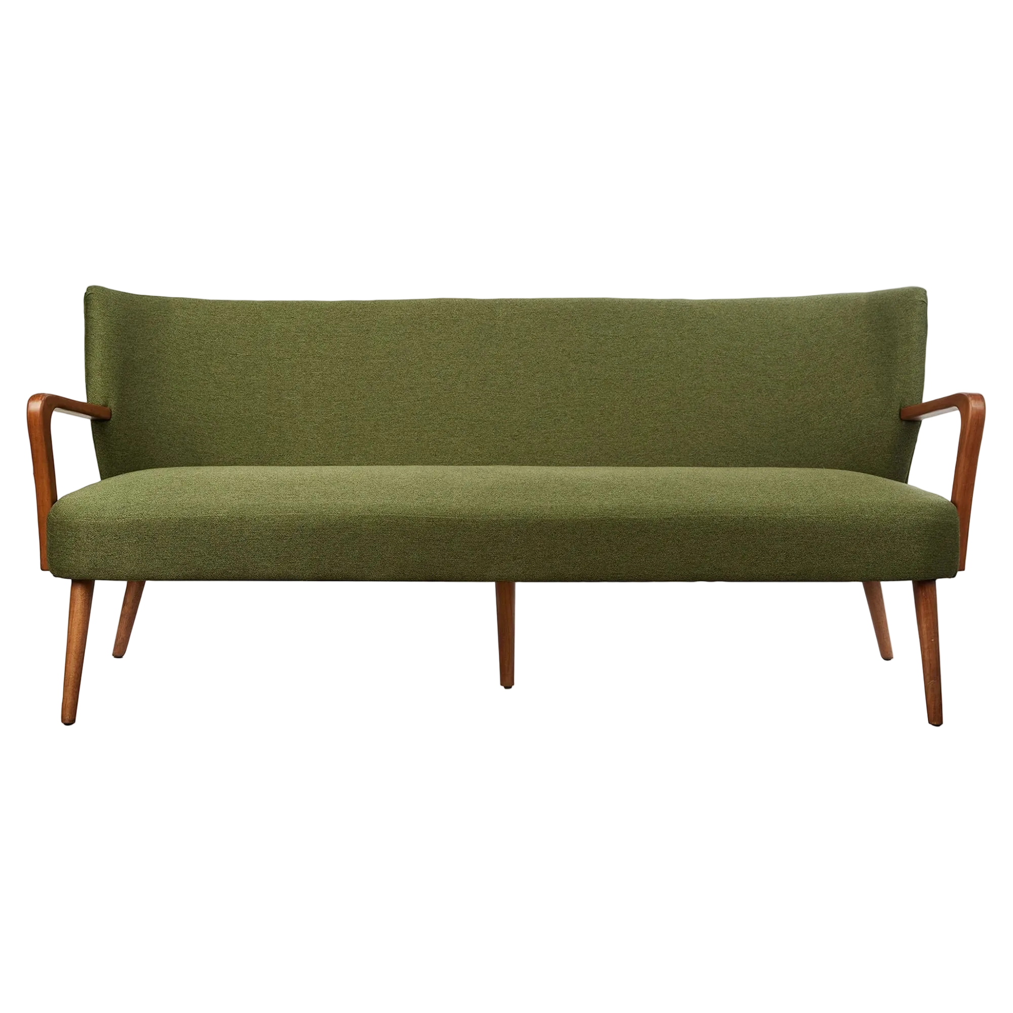 Academy Darcy Mid Century Fabric Sofa, 3 Seater, Green