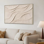 120 x 80cm Framed Canvas - Natural