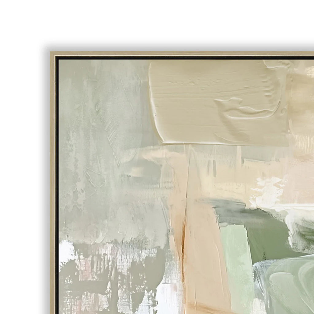 80 x 120cm Framed Canvas - Natural