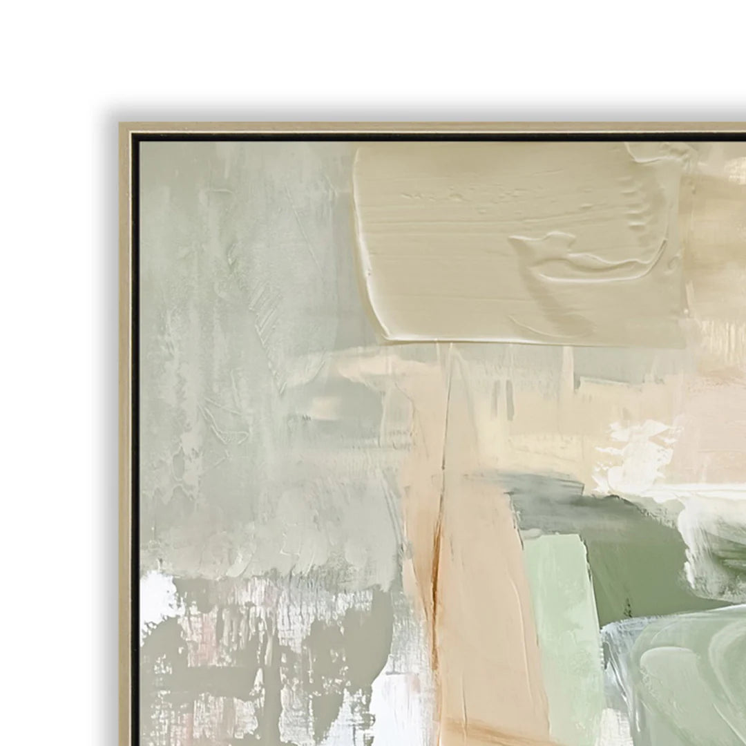 80 x 120cm Framed Canvas - Natural
