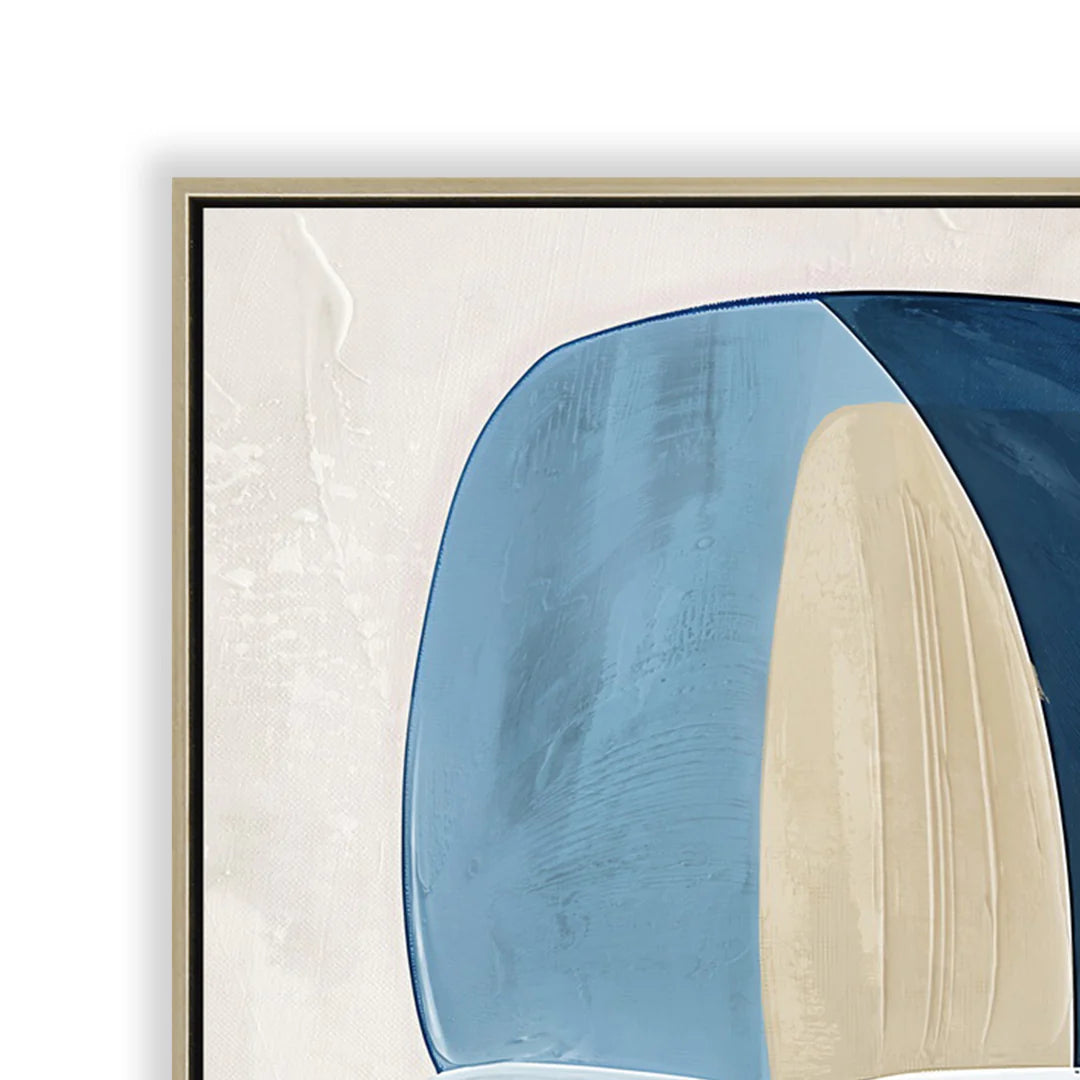 80 x 120cm Framed Canvas - Natural