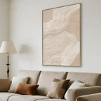 80 x 120cm Framed Canvas - Natural