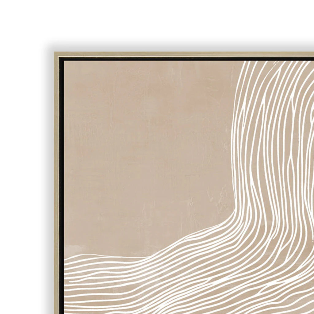 80 x 120cm Framed Canvas - Natural