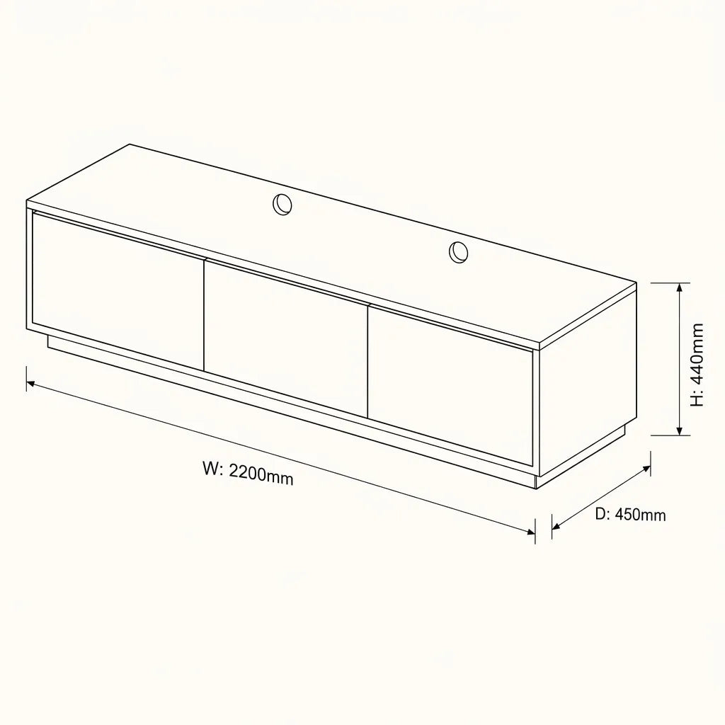 Bond 2200 Entertainment Unit - Walnut