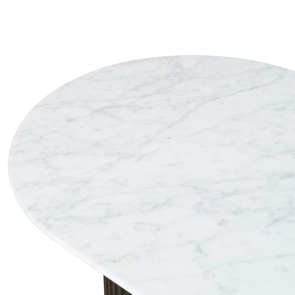 1.3m Marble Coffee Table - Black