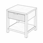 Avery Lamp Table - American Oak