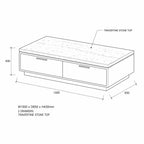 Stella 1300 Coffee Table - Oak Natural
