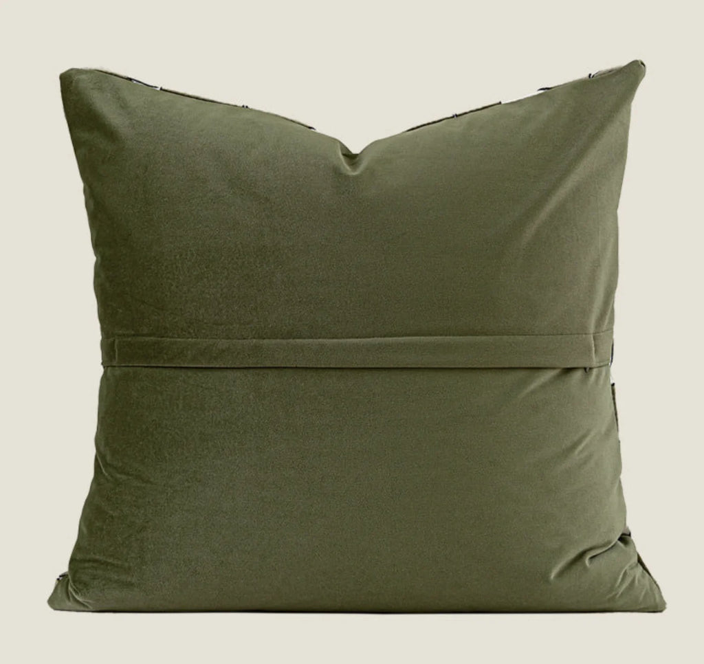 Milan Waffle Weave Cushion - Green