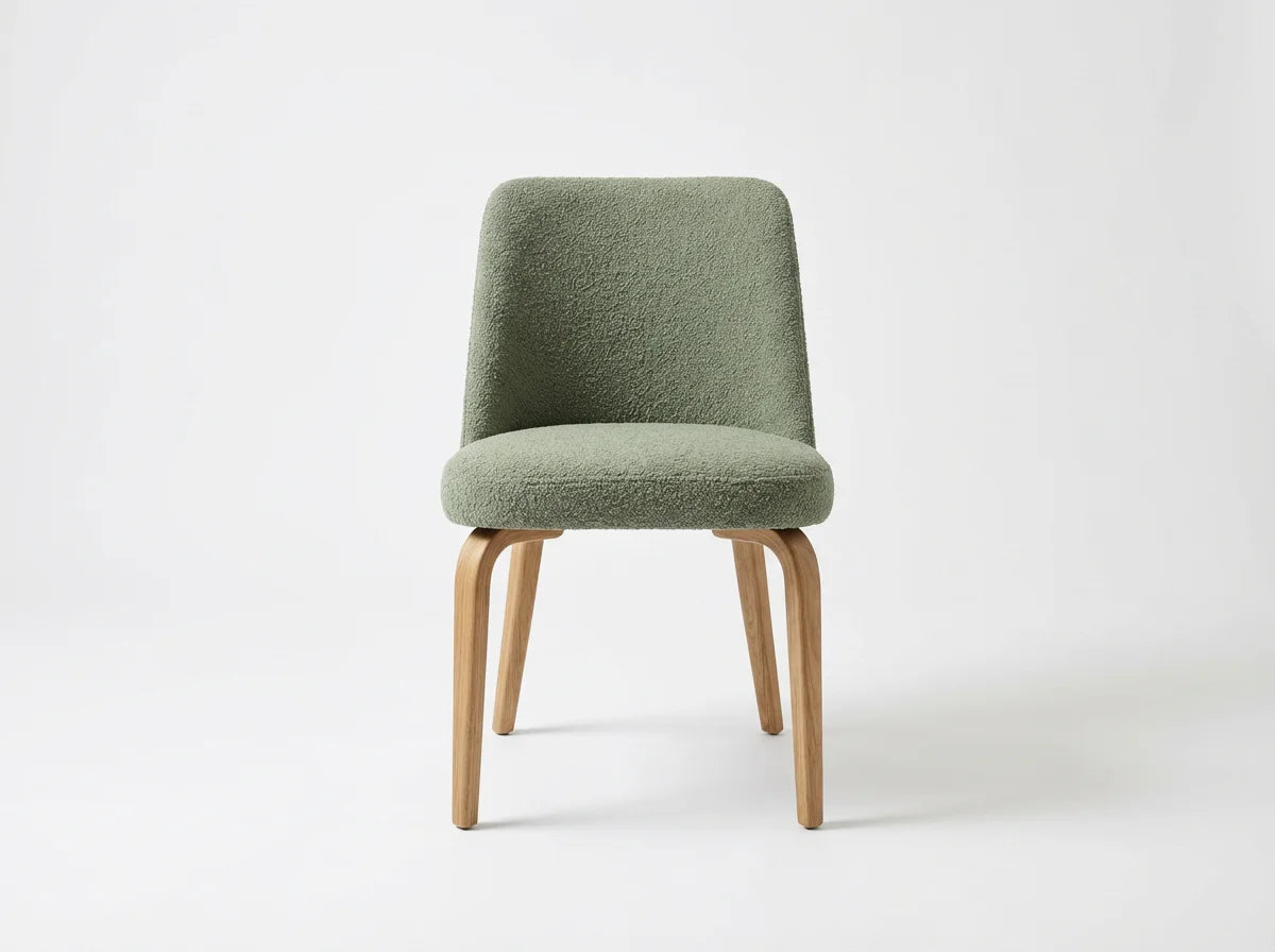 Sage Bouclé Dining Chair