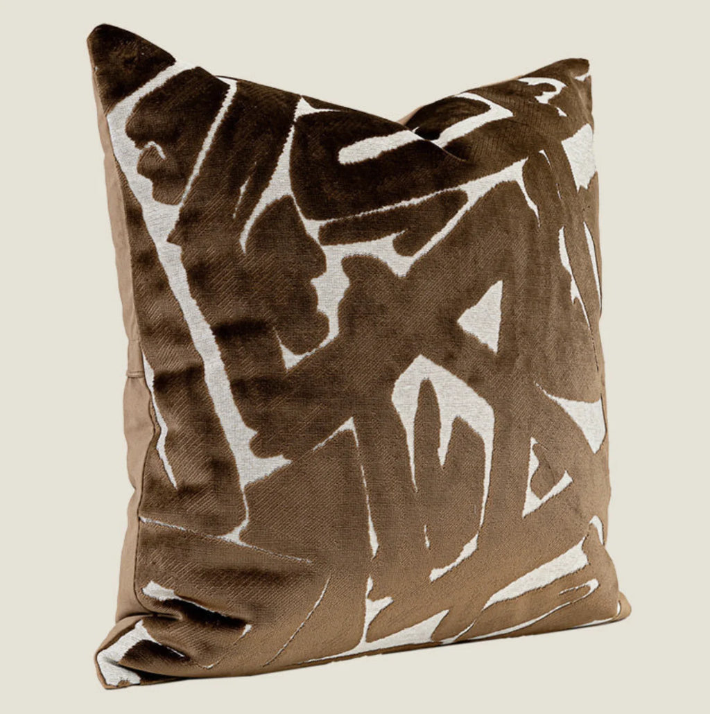 Palermo Chunky Knit Cushion - Brown